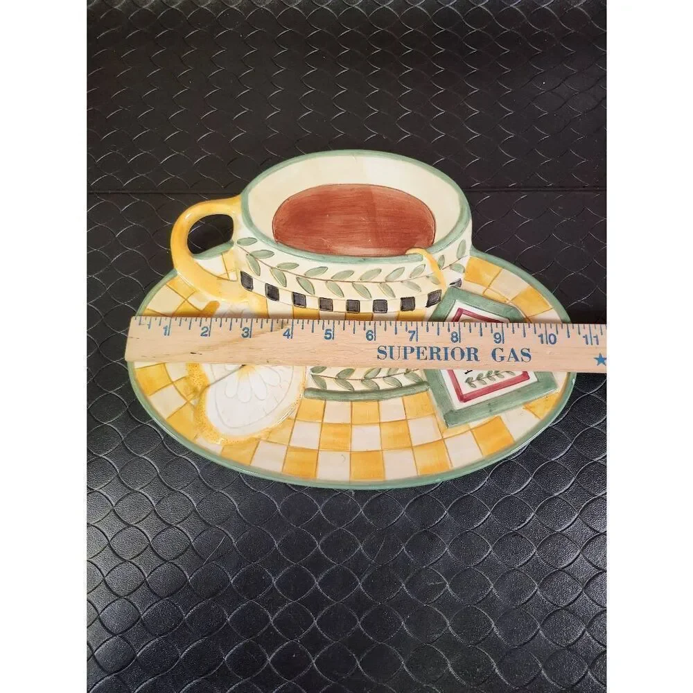 Debbie Mumm Sunny Country Kitchen Lemons Platter